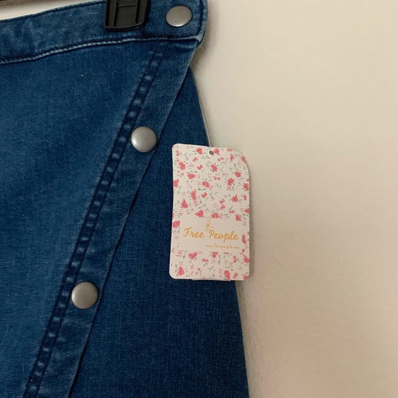 Free People Buttoned Denim Skirt - Picture 8 of 13